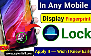 In-Display Fingerprint Animation App glowing unlock effect on Android lock screen