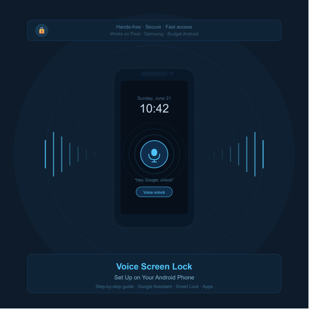 voice screen lock on Android phone setup guide