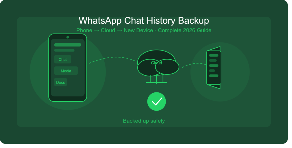 WhatsApp chat history backup complete guide 2026