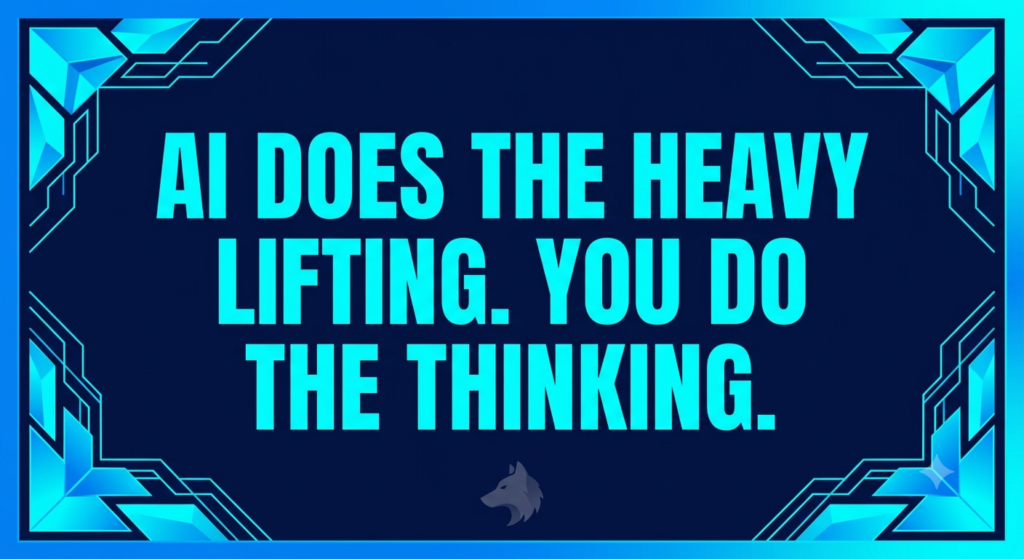 AI content creation side hustle quote graphic