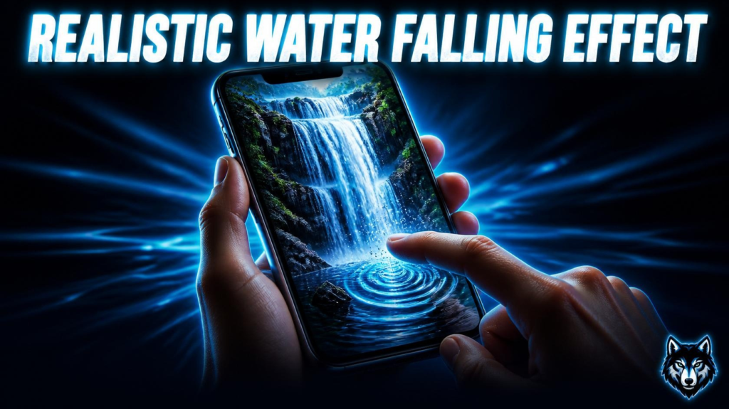 water falling effect