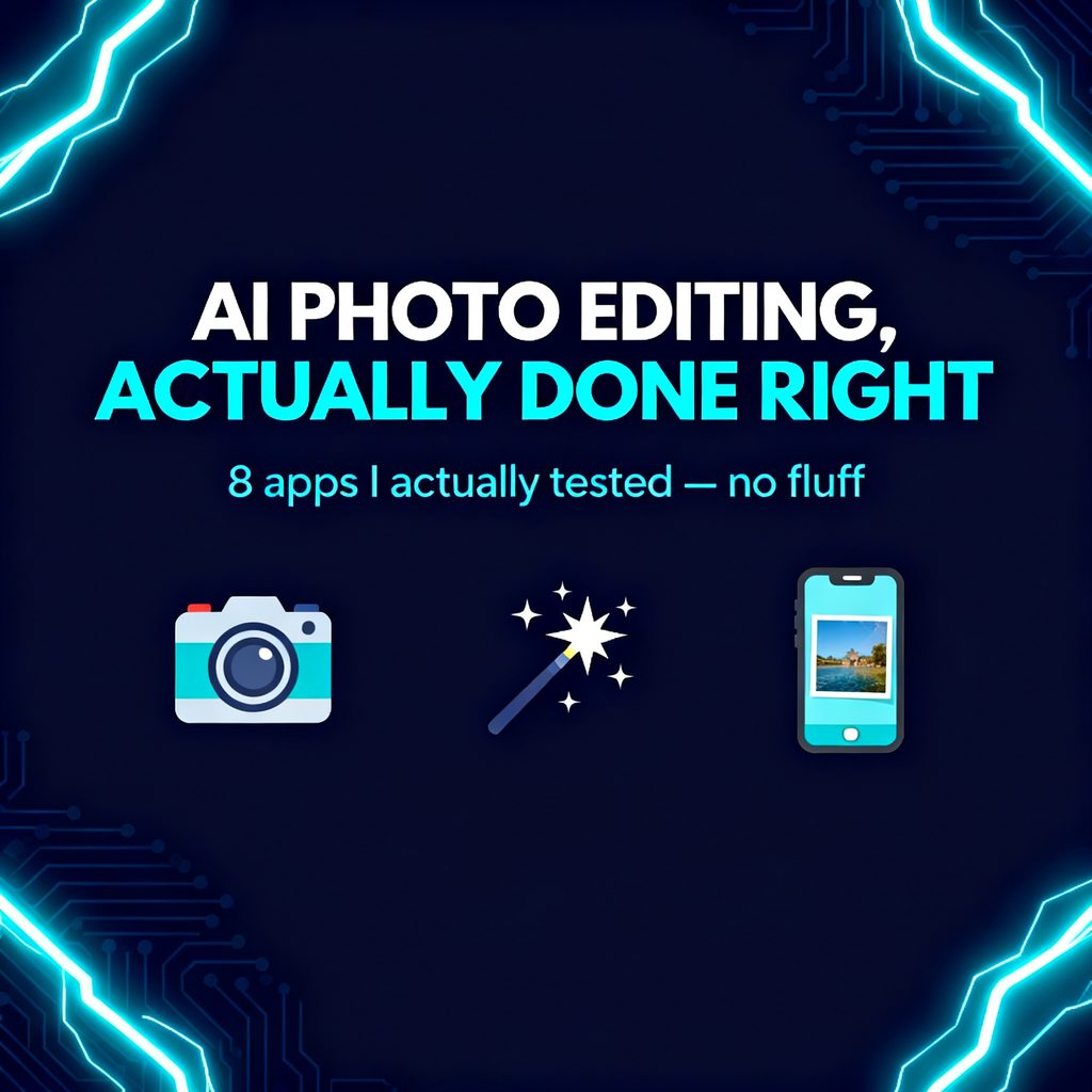 Best AI Photo Editing Apps 2026: 8 Proven Tools (No Fluff Review)