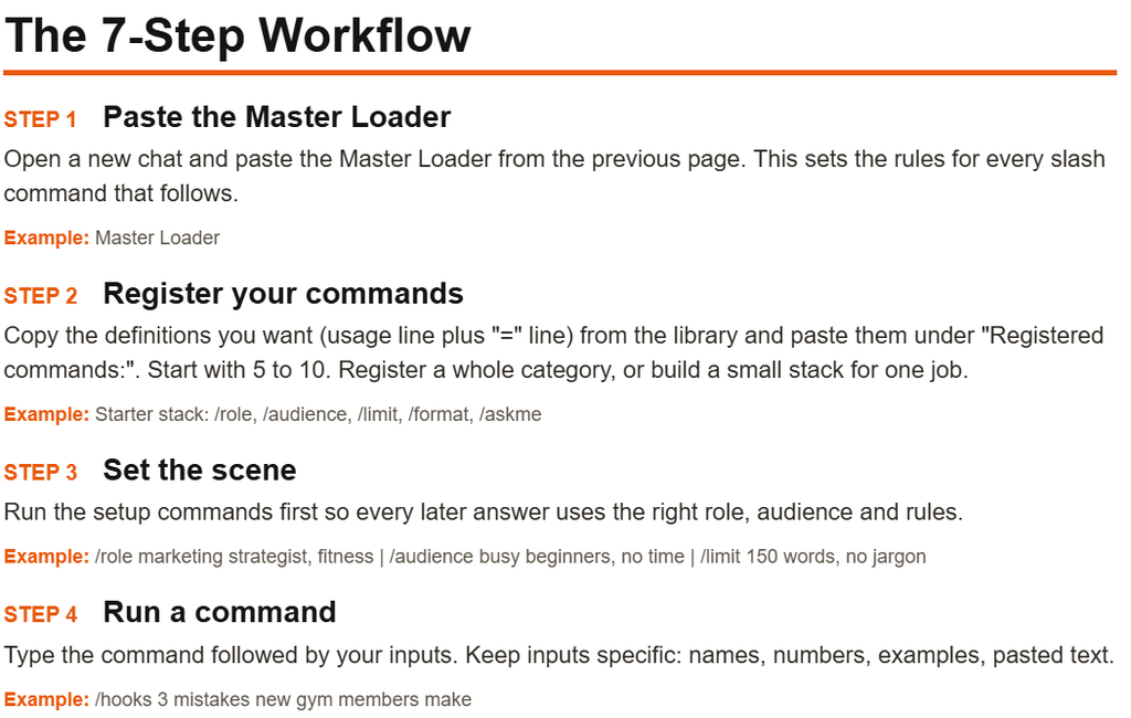 ChatGPT Slash Commands: 106 Proven, Easy Shortcuts